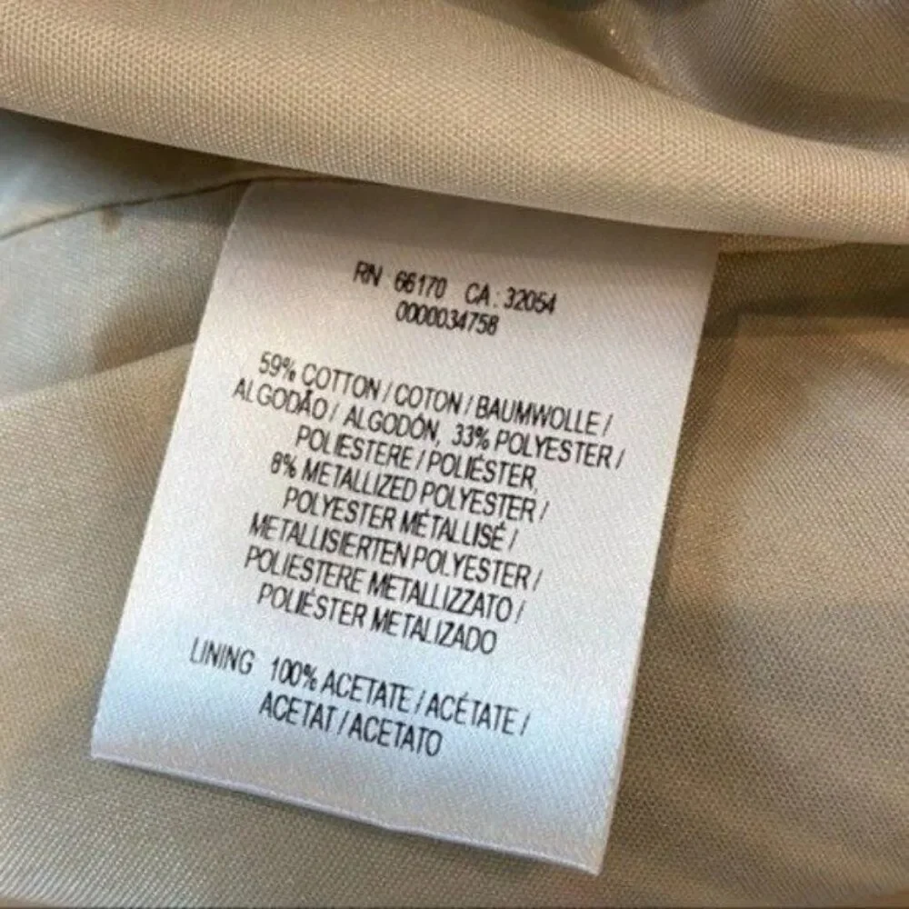 Anthropologie Nomad Metallic Geo Skirt Size 2